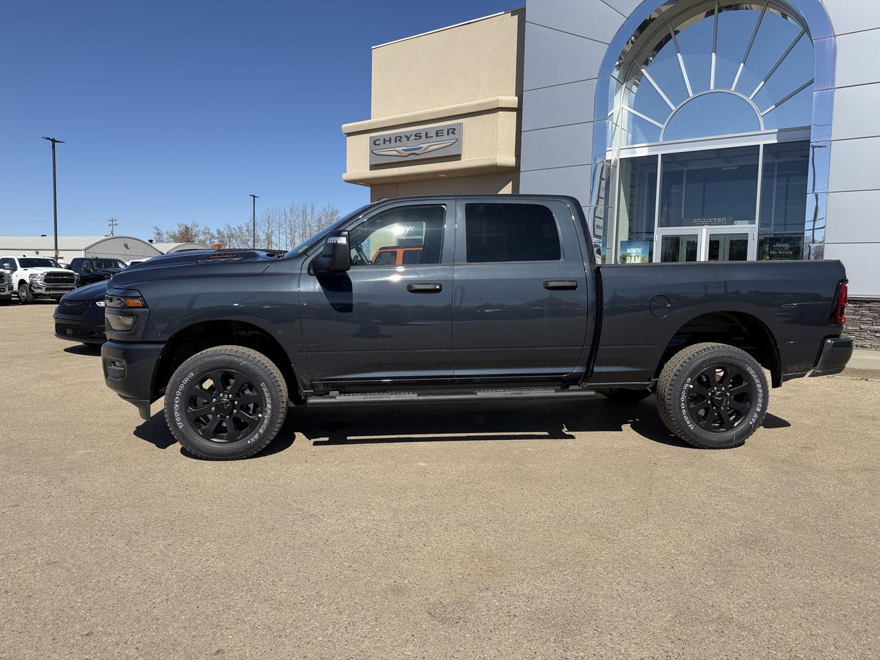 2026 Ram 2500 Black Express Crew Cab 4x4 | V8 HEMI | 12IN NAV | 20IN Black Wheels | Mopar Tubular Steps Redwater AB