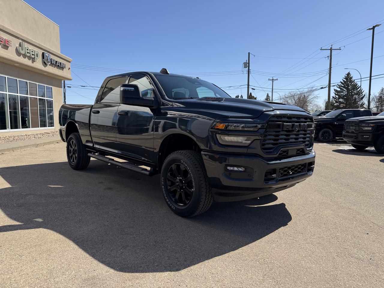 2026 Ram 2500 Black Express Crew Cab 4x4 | V8 HEMI | 12IN NAV | 20IN Black Wheels | Mopar Tubular Steps Redwater AB