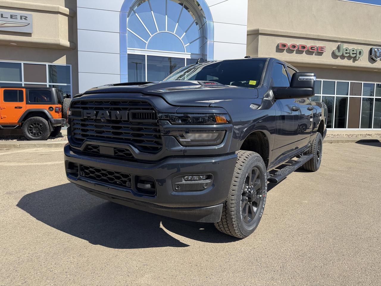2026 Ram 2500 Black Express Crew Cab 4x4 | V8 HEMI | 12IN NAV | 20IN Black Wheels | Mopar Tubular Steps Redwater AB
