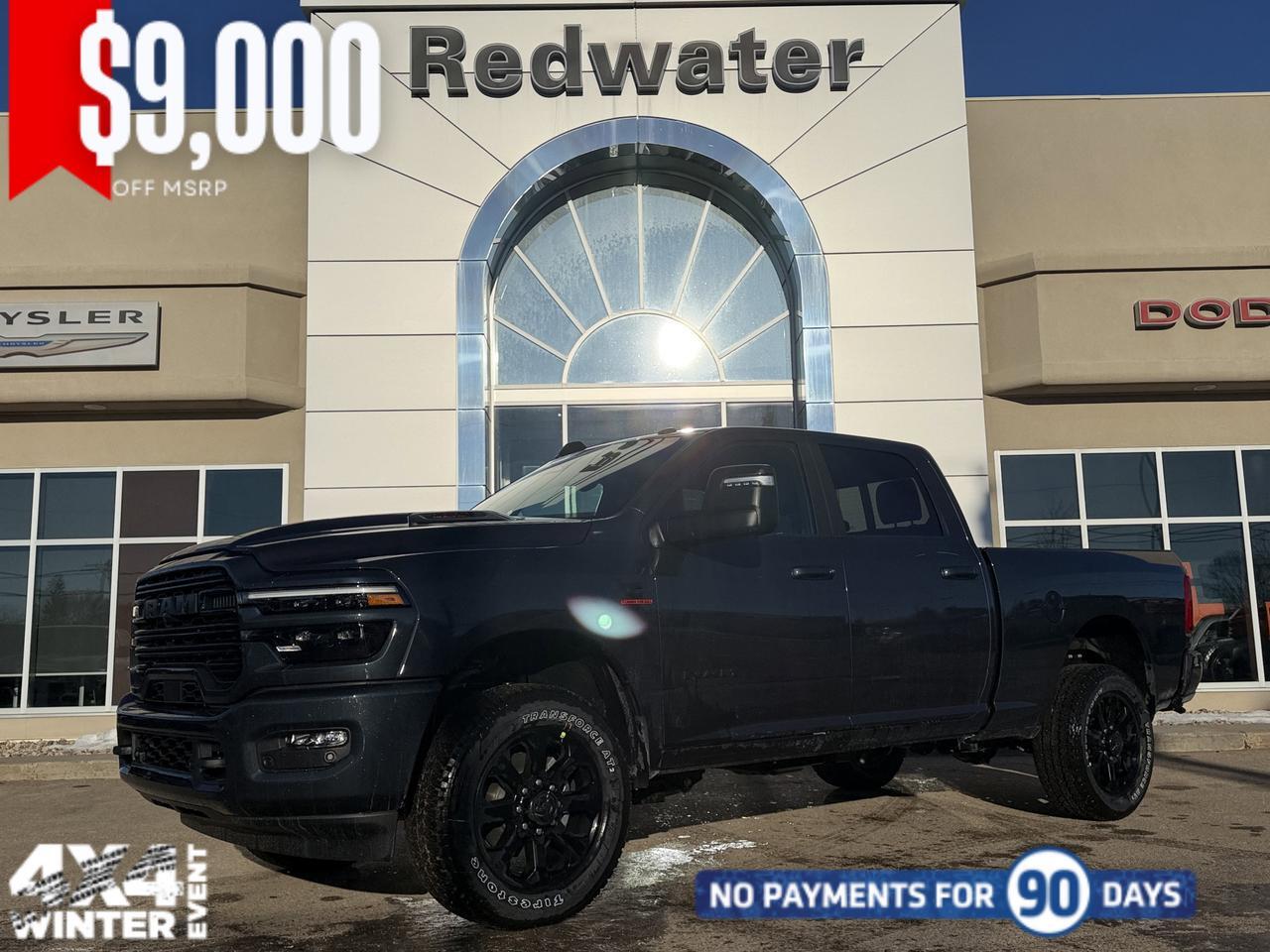 2026 Ram 2500 Laramie Crew Cab 4x4 | Cummins Diesel | Forged Blue | NAV | Heated Seats | Remote Start | Leather