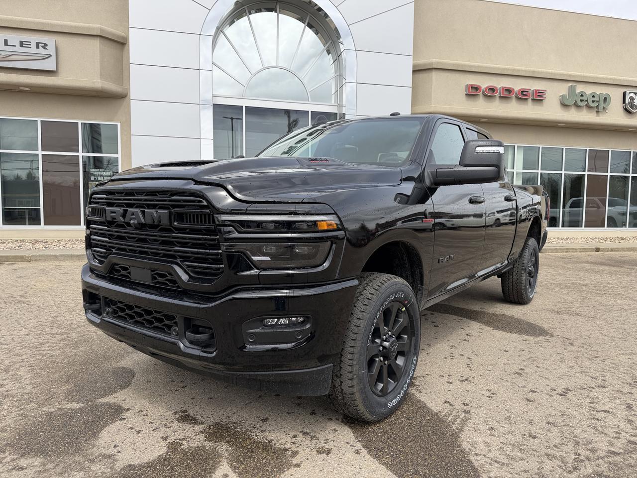 2026 Ram 2500 Laramie Crew Cab 4x4 | Cummins Diesel | Night Edition | 12IN Display | NAV | Leather Heated Seats Redwater AB