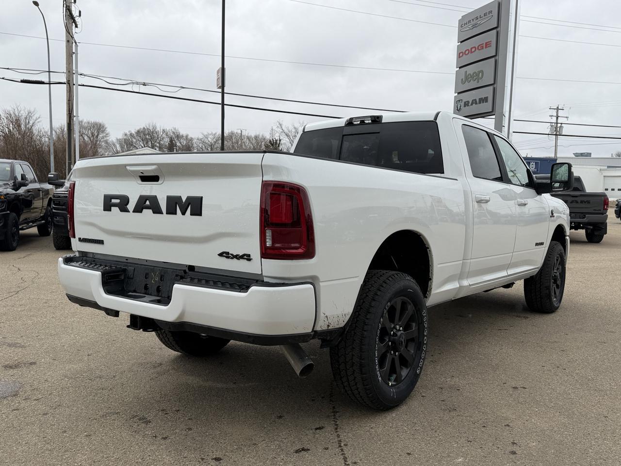 2026 Ram 2500 Laramie Crew Cab 4x4 | Night Edition | Cummins Diesel | Power Sunroof | NAV | Leather Heated Seats Redwater AB