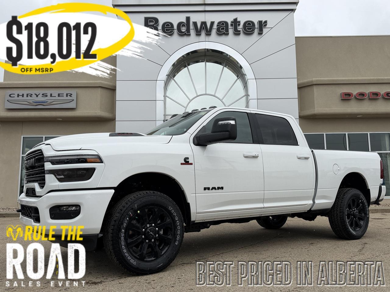 2026 Ram 2500 Laramie Crew Cab 4x4 | Night Edition | Cummins Diesel | Power Sunroof | NAV | Leather Heated Seats