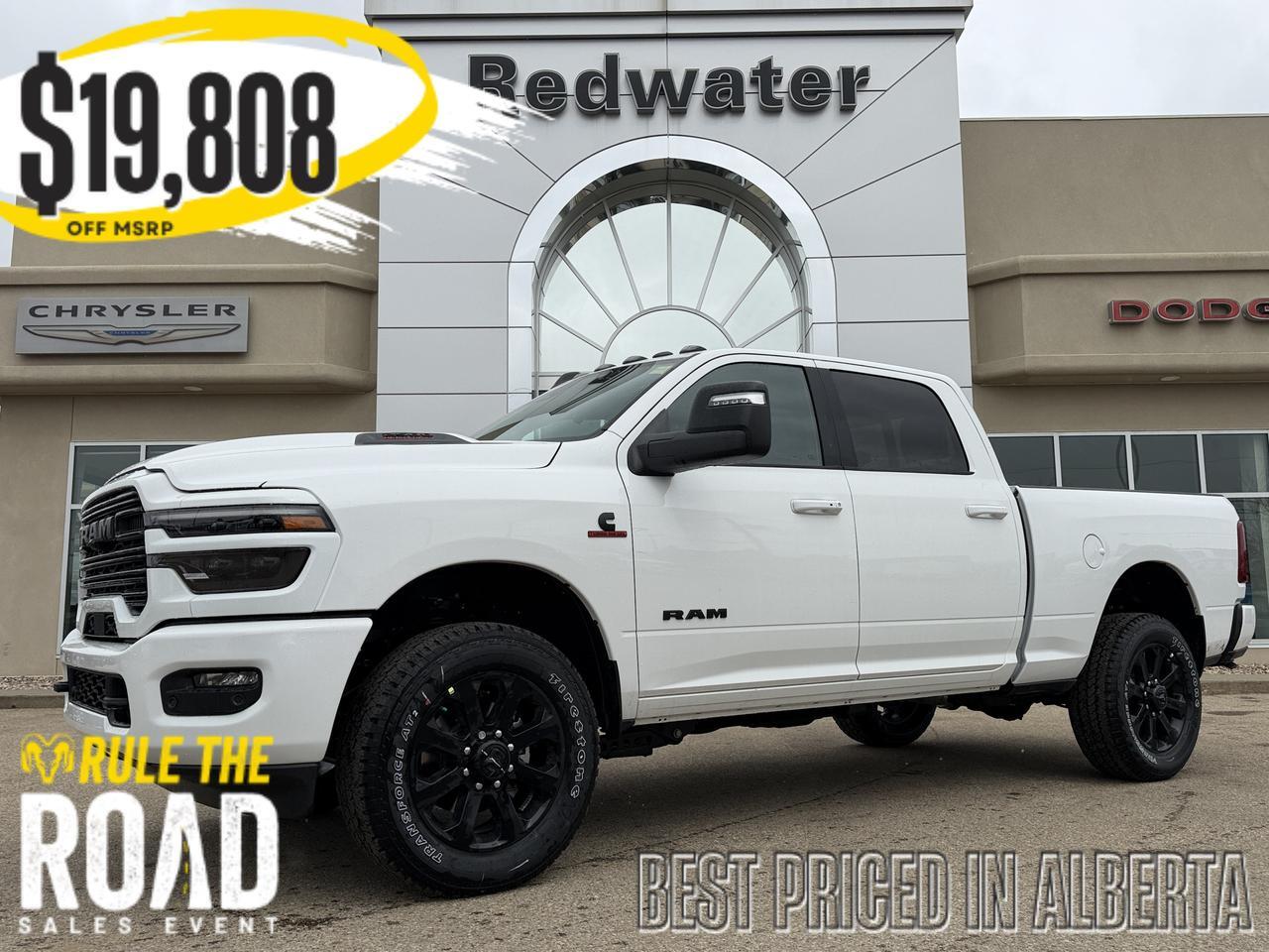2026 Ram 2500 Laramie Crew Cab 4x4 | Night Edition | Cummins Diesel | Power Sunroof | NAV | Leather Heated Seats
