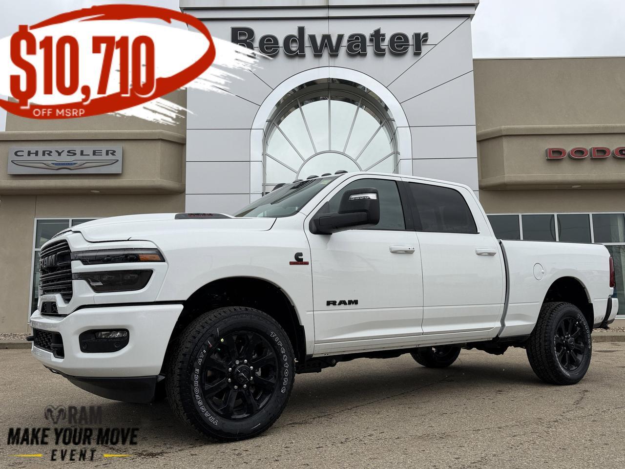 2026 Ram 2500 Laramie Crew Cab 4x4 | Night Edition | Cummins Diesel | Power Sunroof | NAV | Leather Heated Seats