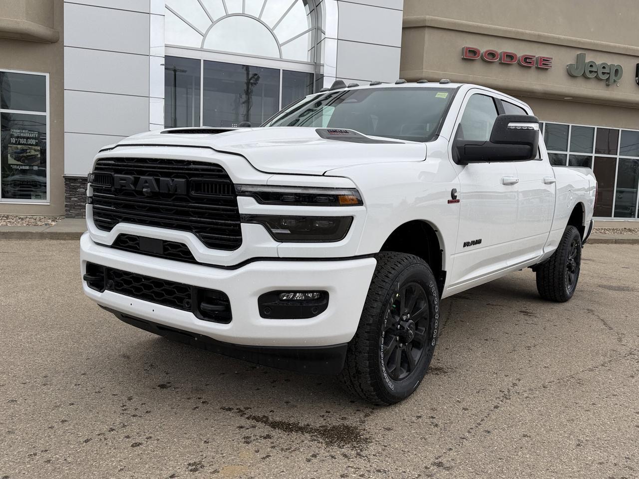 2026 Ram 2500 Laramie Crew Cab 4x4 | Night Edition | Cummins Diesel | Power Sunroof | NAV | Leather Heated Seats Redwater AB