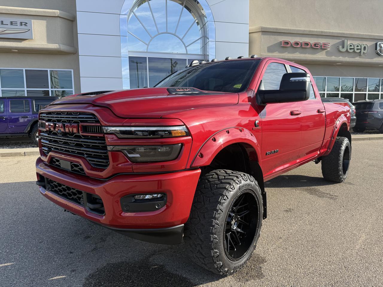 2026 Ram 2500 Laramie Crew Cab 4x4 | Rig Ready Ram | DEADPOOL 8.0 | 3" Level Kit | 22" Wheels | 35" Tires Redwater AB