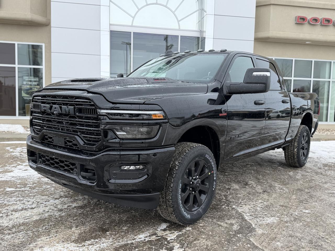 2026 Ram 2500 Laramie Night Edition Crew Cab 4x4 | Cummins Diesel | Sunroof | 12IN Display | NAV | 5th Wheel Prep Redwater AB