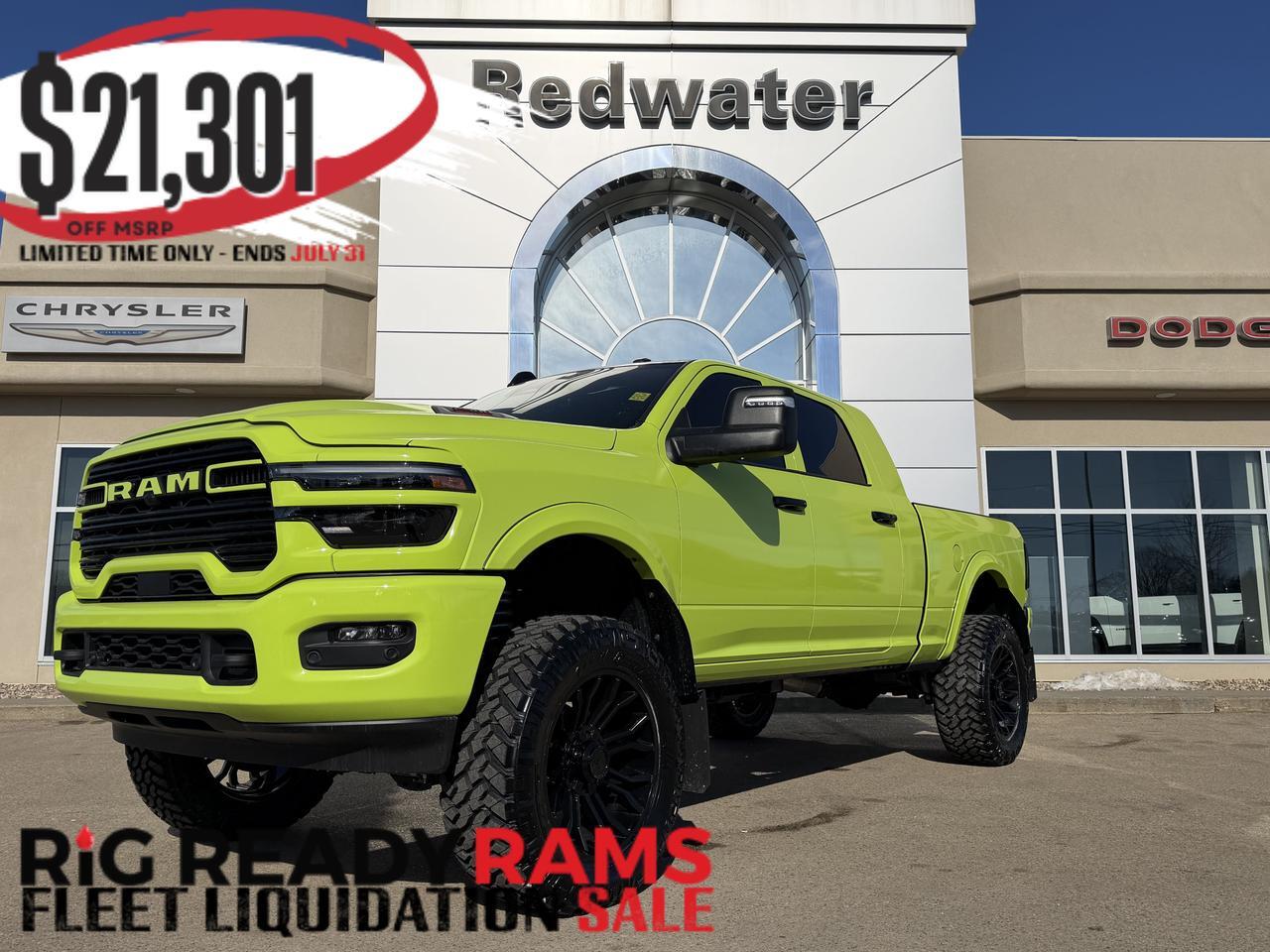 2026 Ram 2500 Laramie Night Edition Mega Cab 4x4 | Rig Ready Ram  | GiFLer | Custom Wrap | 5" Lift | Loaded