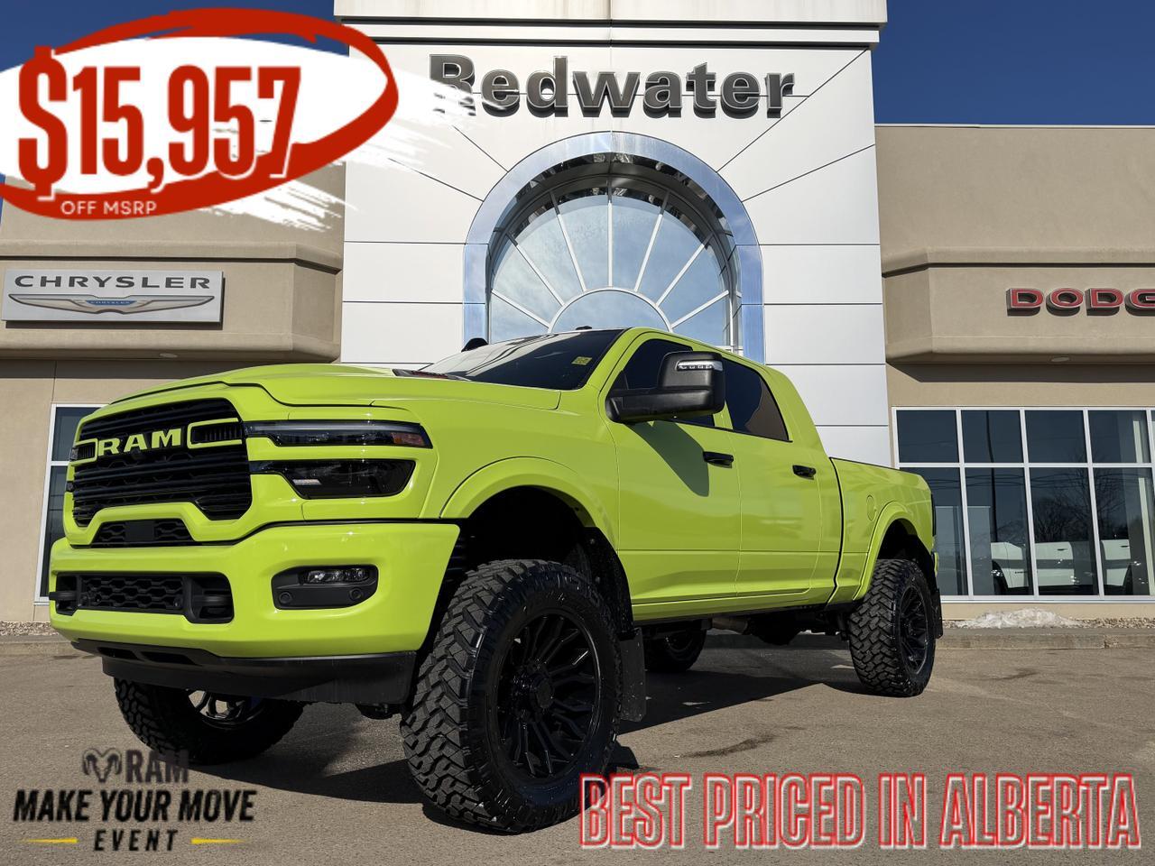 2026 Ram 2500 Laramie Night Edition Mega Cab 4x4 | Rig Ready Ram  | GiFLer | Custom Wrap | 5" Lift | Loaded
