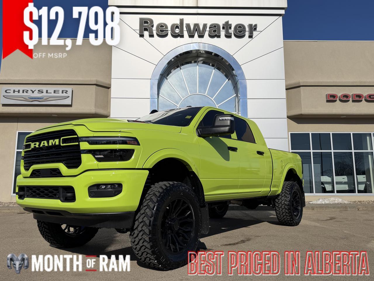 2026 Ram 2500 Laramie Night Edition Mega Cab 4x4 | Rig Ready Ram  | GiFLer | Custom Wrap | 5" Lift | Loaded