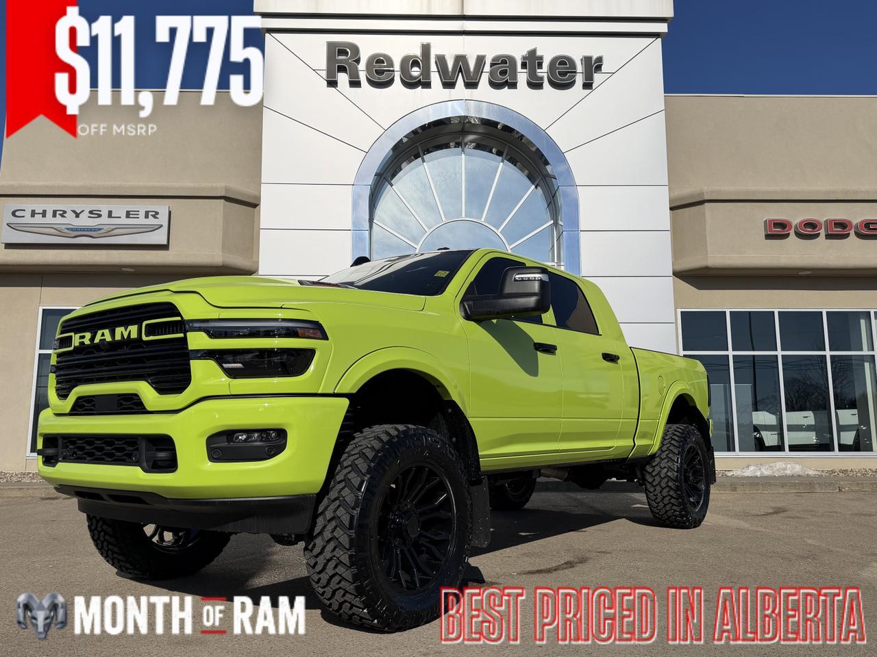 2026 Ram 2500 Laramie Night Edition Mega Cab 4x4 | Rig Ready Ram  | GiFLer | Custom Wrap | 5" Lift | Loaded