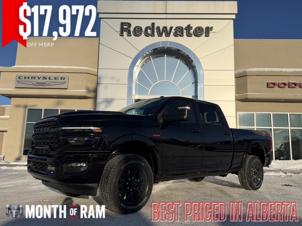 2026 Ram 2500 Limited 4x4 | Cummins Turbo Diesel | Leather Interior | Navigation | Heated Seats | Remote Start