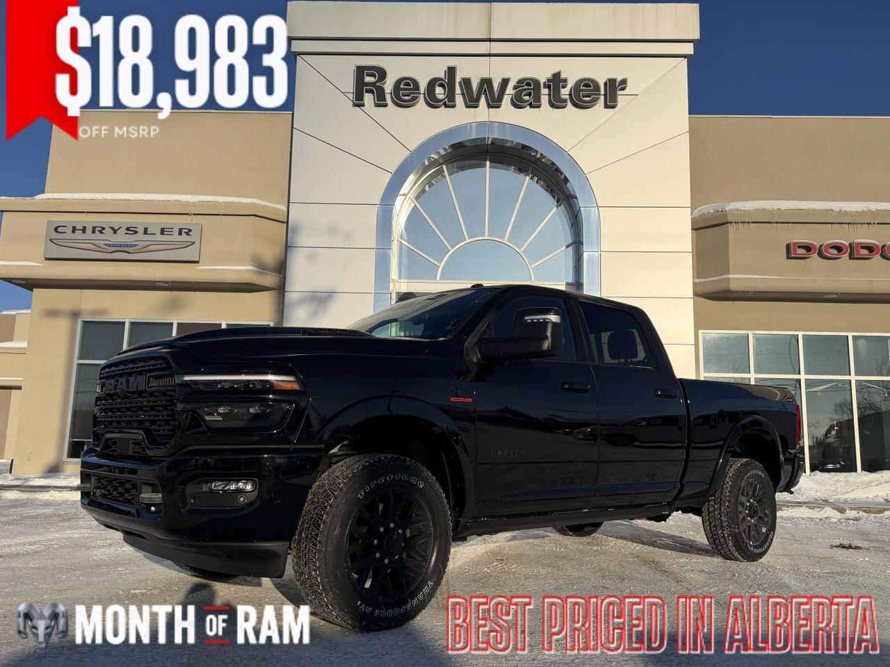 2026 Ram 2500 Limited 4x4 | Cummins Turbo Diesel | Leather Interior | Navigation | Heated Seats | Remote Start