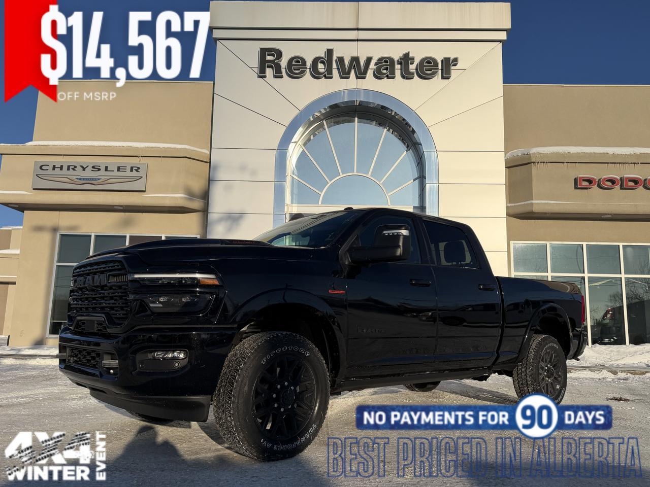 2026 Ram 2500 Limited 4x4 | Cummins Turbo Diesel | Leather Interior | Navigation | Heated Seats | Remote Start