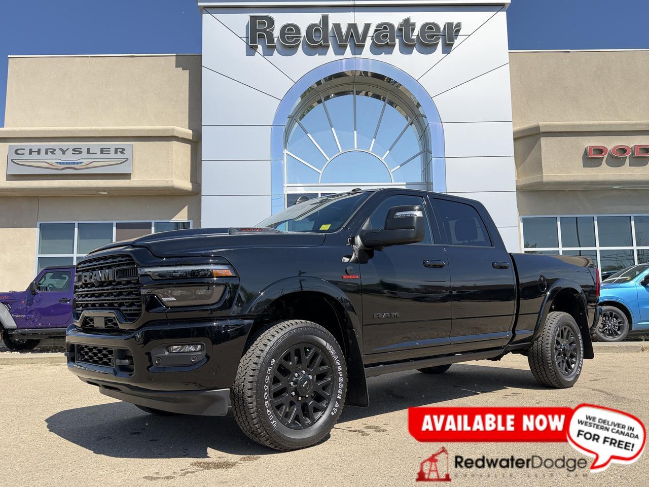 2026 Ram 2500 Limited Crew Cab 4x4 | Low KMs | Cummins Diesel | Power Sunroof | Leather | NAV | Heated Vented Seat