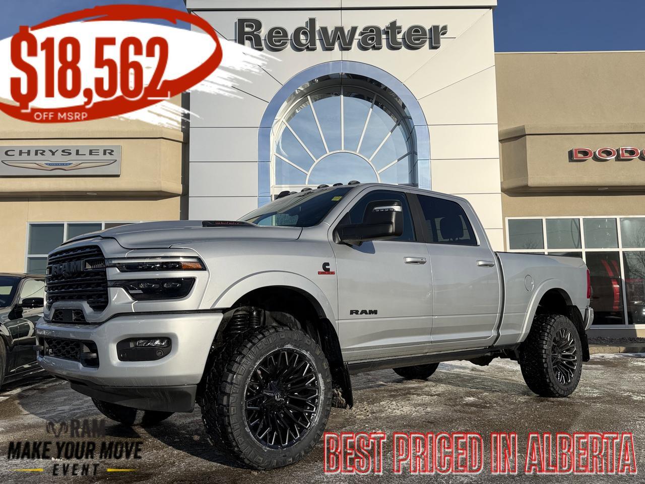 2026 Ram 2500 Limited Crew Cab 4x4 | Rig Ready RAM | Cummins Diesel | NAV | Heated Seats | Remote Start | Backup C