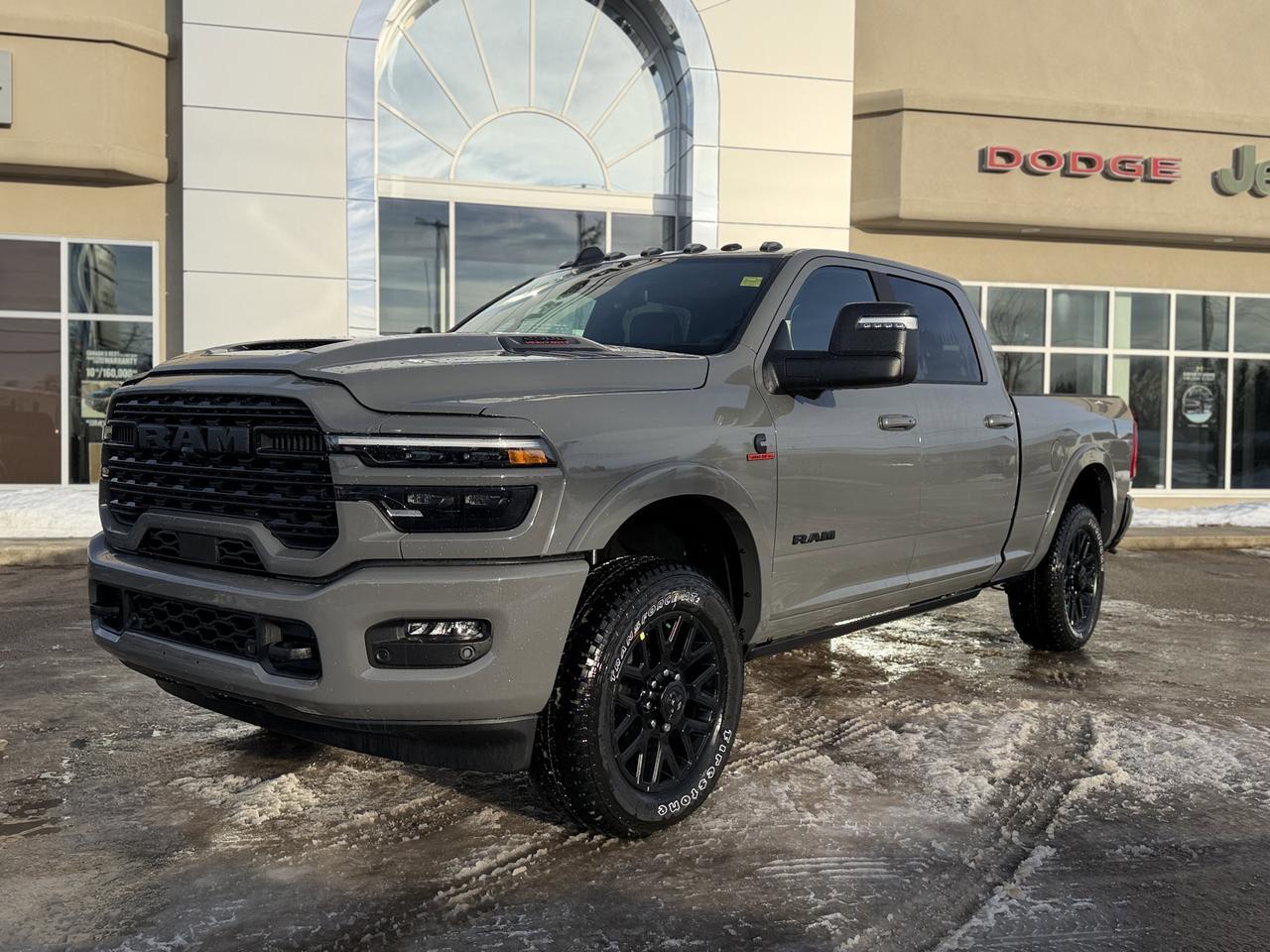 2026 Ram 2500 Limited Night Edition Crew Cab 4x4 | Cummins Diesel | Sunroof | 5th Wheel Prep | Harmon Kardon Audio Redwater AB