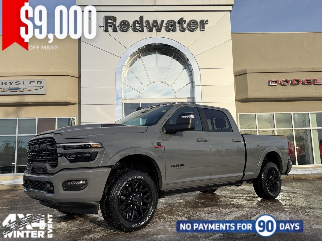 2026 Ram 2500 Limited Night Edition Crew Cab 4x4 | Cummins Diesel | Sunroof | 5th Wheel Prep | Harmon Kardon Audio