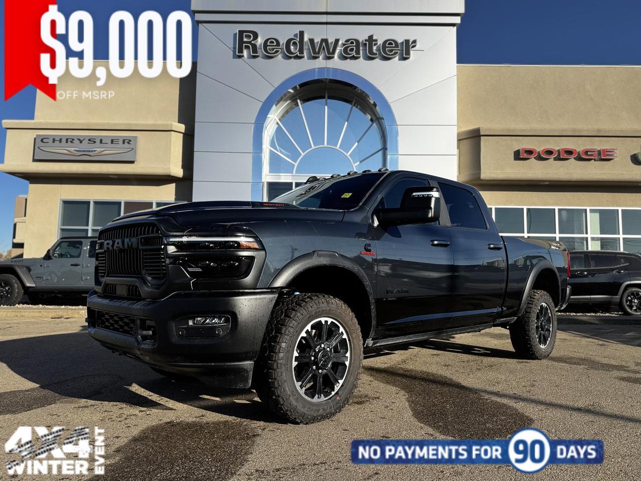 2026 Ram 2500 Rebel Crew Cab 4x4 | Cummins | Leather | Sunroof | NAV | Remote Start | Heated Seats