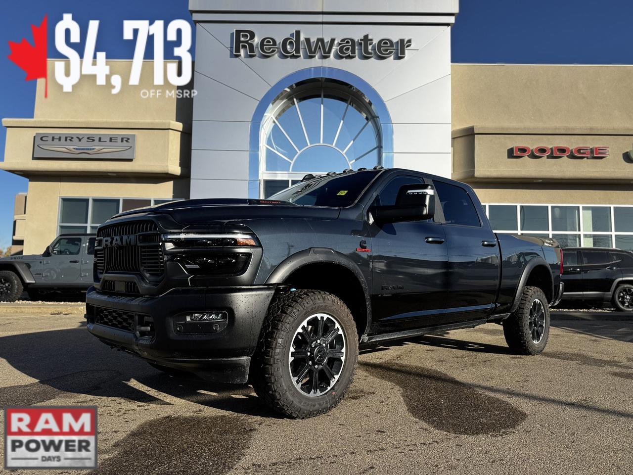 2026 Ram 2500 Rebel Crew Cab 4x4 | Cummins | Leather | Sunroof | NAV | Remote Start | Heated Seats