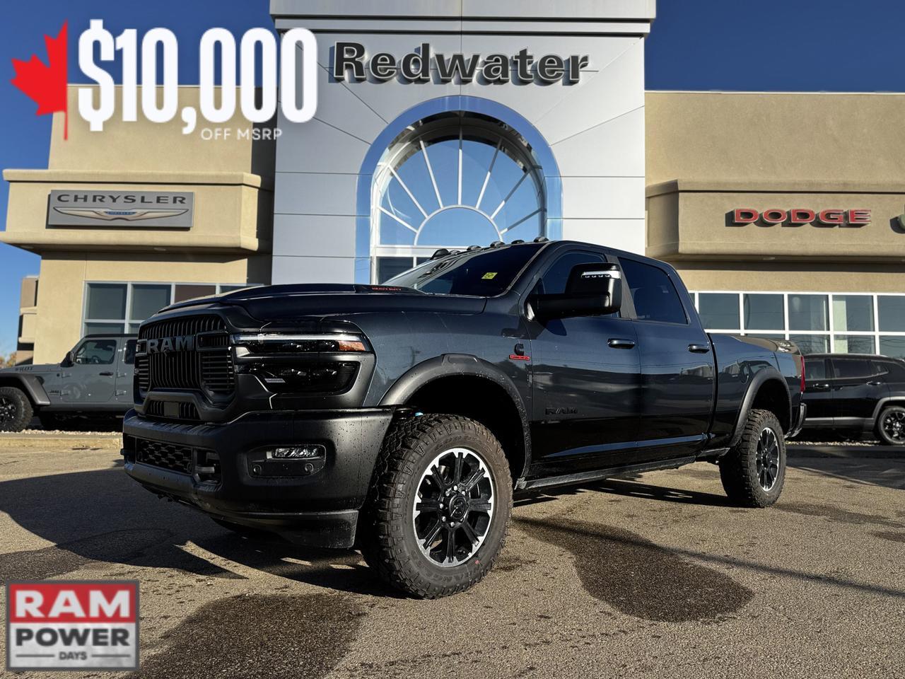 2026 Ram 2500 Rebel Crew Cab 4x4 | Cummins | Leather | Sunroof | NAV | Remote Start | Heated Seats