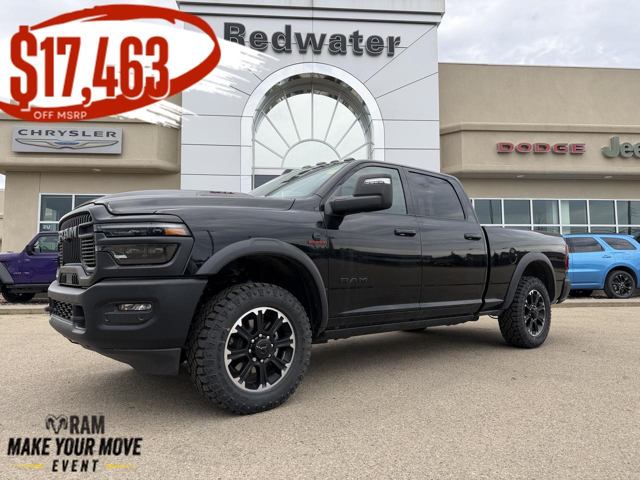 2026 Ram 2500 Rebel Crew Cab 4x4 | Cummins Diesel | 33IN AT Tires | Electronic Locking Rear Axle | Skid Plates
