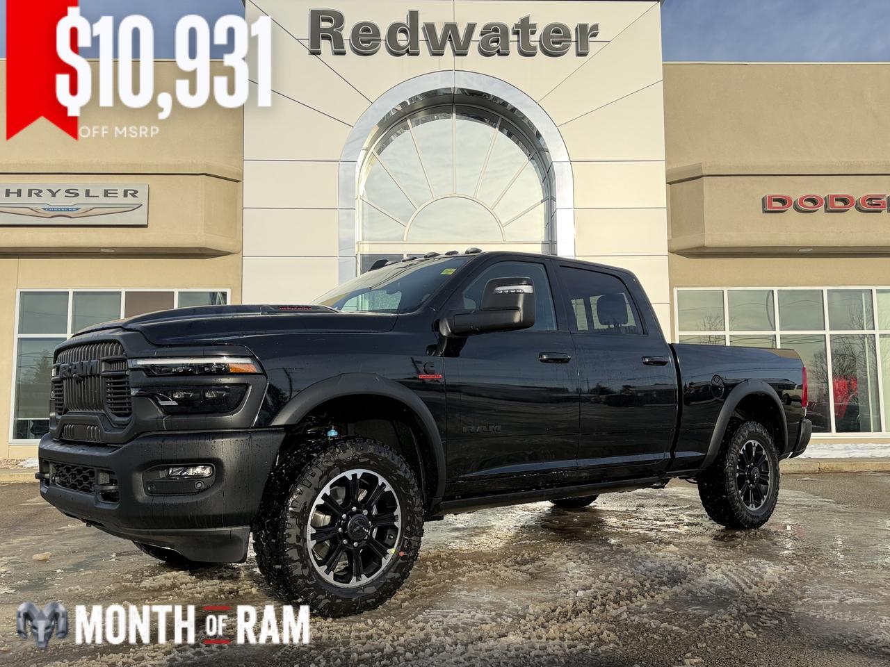 2026 Ram 2500 Rebel Crew Cab 4x4 | Cummins Diesel | 33IN AT Tires | Electronic Locking Rear Axle | Skid Plates