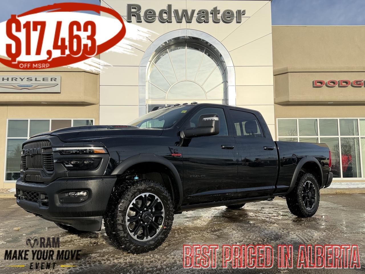 2026 Ram 2500 Rebel Crew Cab 4x4 | Cummins Diesel | 33IN AT Tires | Electronic Locking Rear Axle | Skid Plates