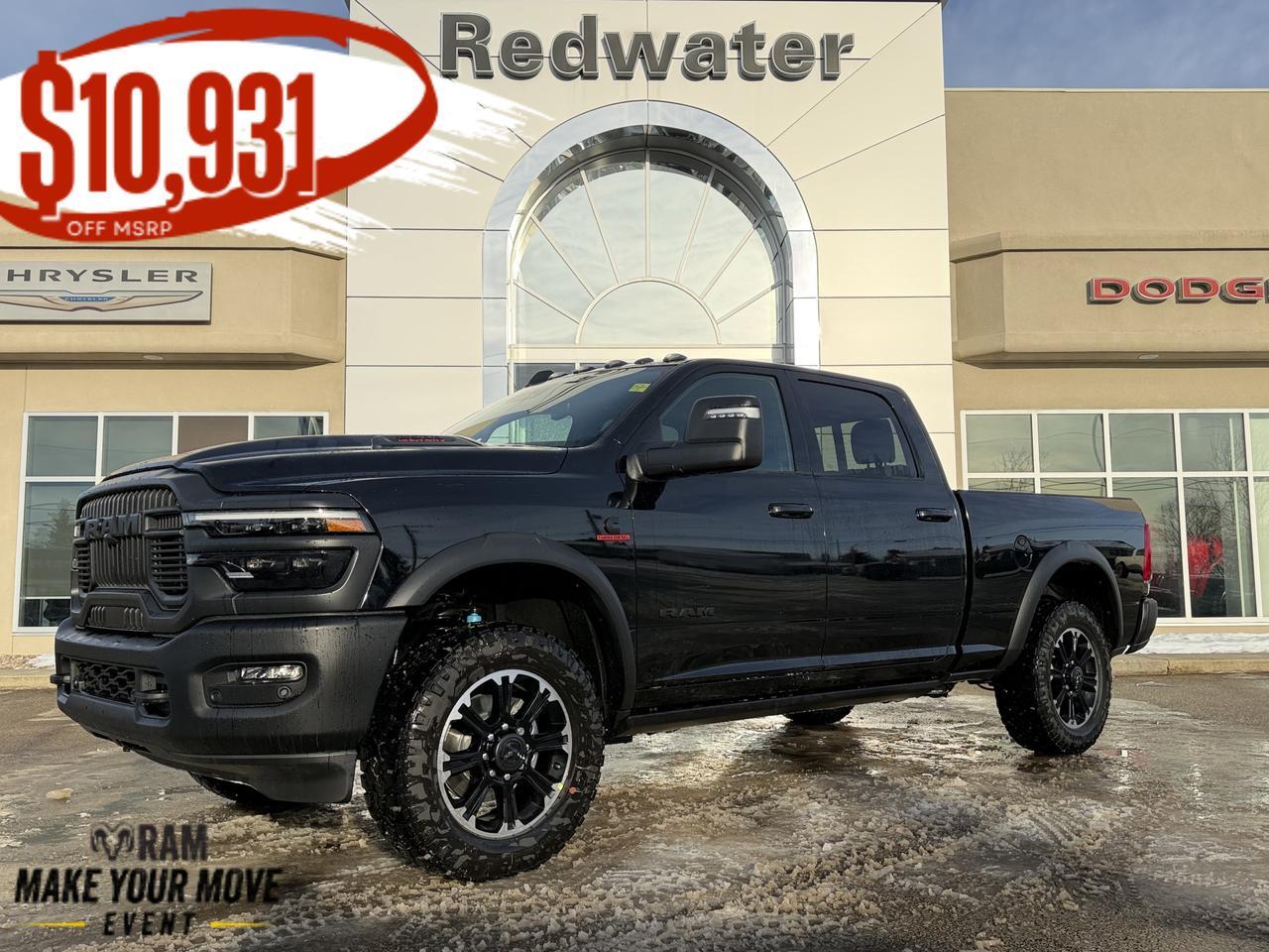 2026 Ram 2500 Rebel Crew Cab 4x4 | Cummins Diesel | 33IN AT Tires | Electronic Locking Rear Axle | Skid Plates