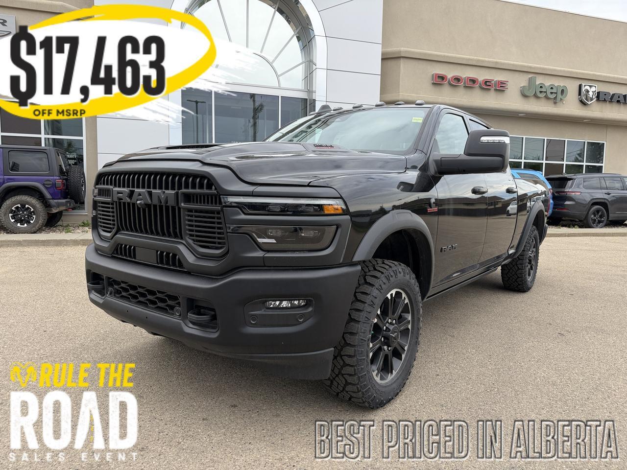 2026 Ram 2500 Rebel Crew Cab 4x4 | Cummins Diesel | 33IN AT Tires | Electronic Locking Rear Axle | Skid Plates