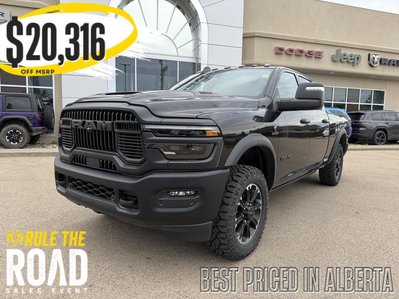2026 Ram 2500 Rebel Crew Cab 4x4 | Cummins Diesel | 33IN AT Tires | Electronic Locking Rear Axle | Skid Plates