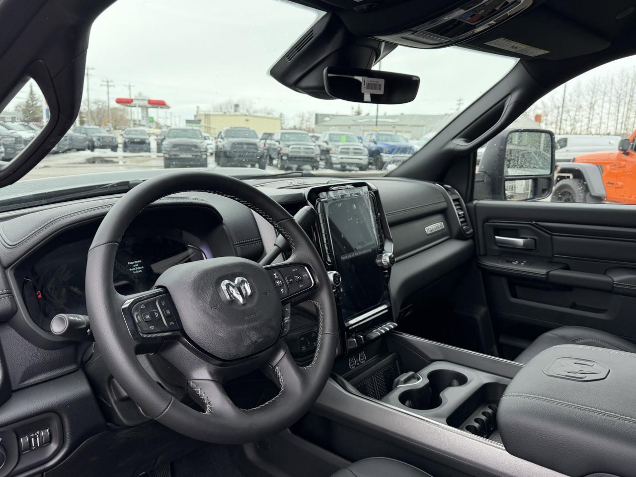 2026 Ram 2500 Rebel Crew Cab 4x4 | Cummins Diesel | Leather | Sunroof | NAV | Heated Vented Seats | 33IN AT Tires Redwater AB