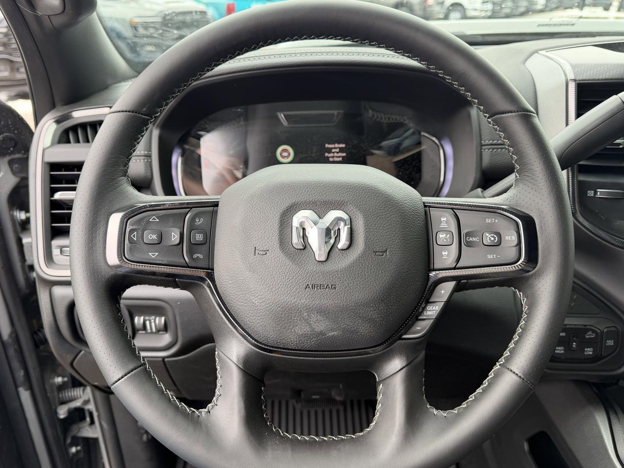 2026 Ram 2500 Rebel Crew Cab 4x4 | Cummins Diesel | Leather | Sunroof | NAV | Heated Vented Seats | 33IN AT Tires Redwater AB