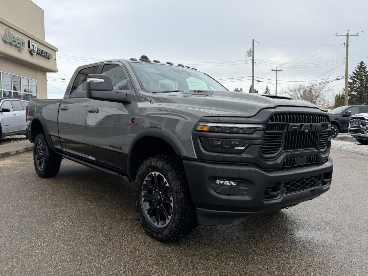 2026 Ram 2500 Rebel Crew Cab 4x4 | Cummins Diesel | Leather | Sunroof | NAV | Heated Vented Seats | 33IN AT Tires Redwater AB