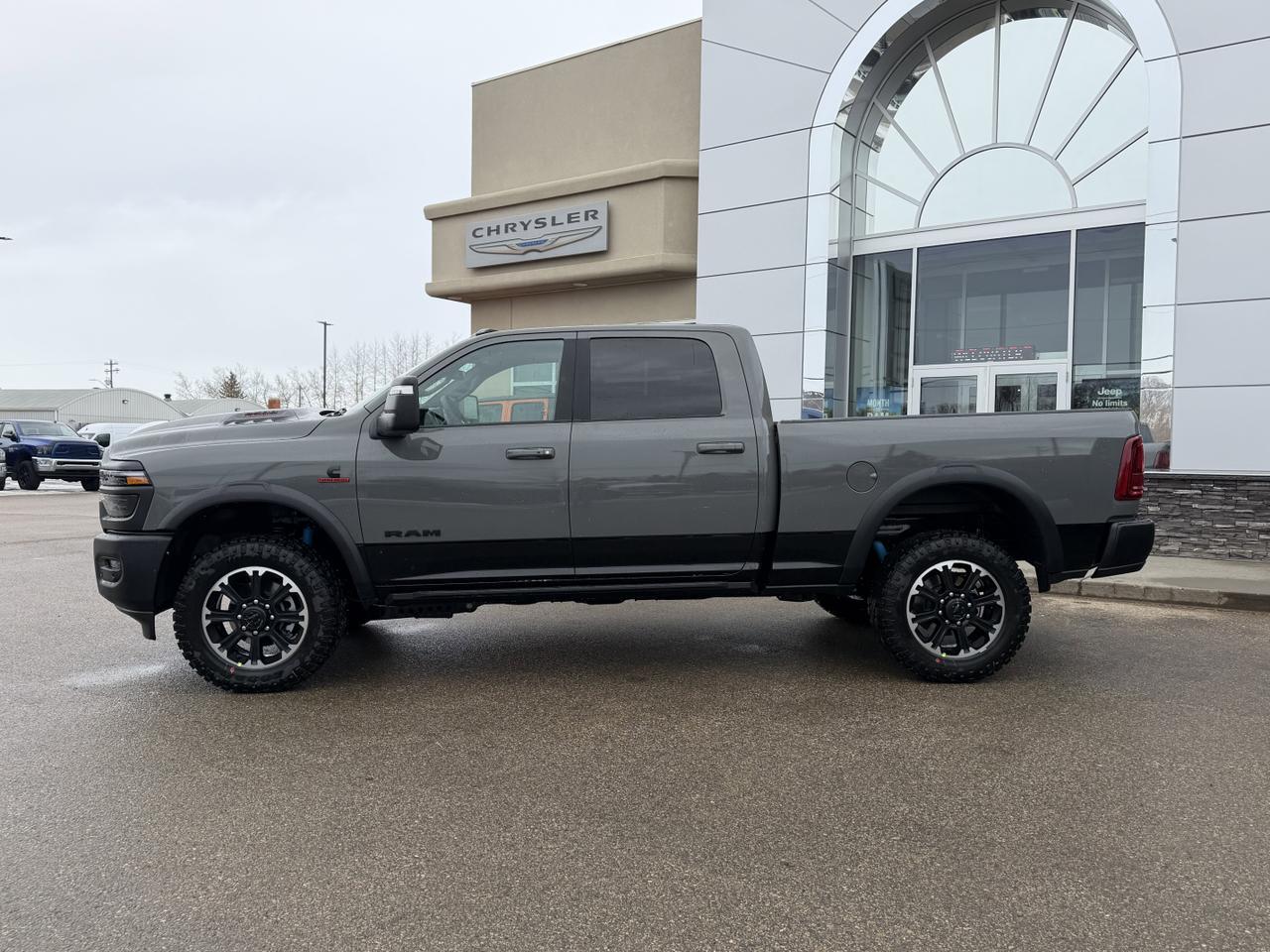 2026 Ram 2500 Rebel Crew Cab 4x4 | Cummins Diesel | Leather | Sunroof | NAV | Heated Vented Seats | 33IN AT Tires Redwater AB