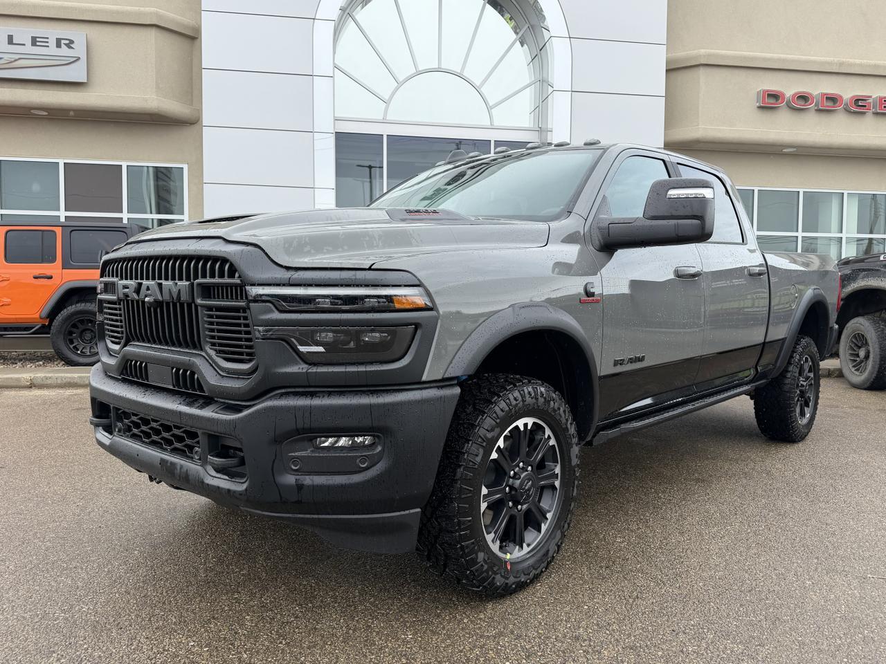 2026 Ram 2500 Rebel Crew Cab 4x4 | Cummins Diesel | Leather | Sunroof | NAV | Heated Vented Seats | 33IN AT Tires Redwater AB