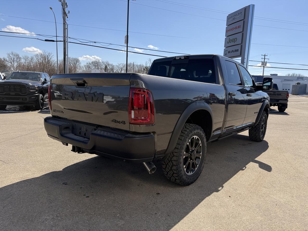 2026 Ram 2500 Rebel Crew Cab 4x4 | Cummins Diesel | Leather Heated Vented Seats | NAV | Power Sunroof | AT Tires Redwater AB