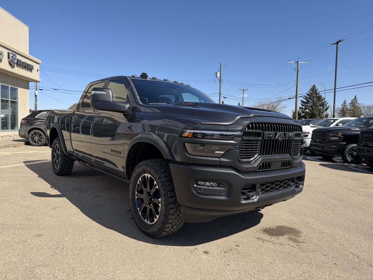 2026 Ram 2500 Rebel Crew Cab 4x4 | Cummins Diesel | Leather Heated Vented Seats | NAV | Power Sunroof | AT Tires Redwater AB