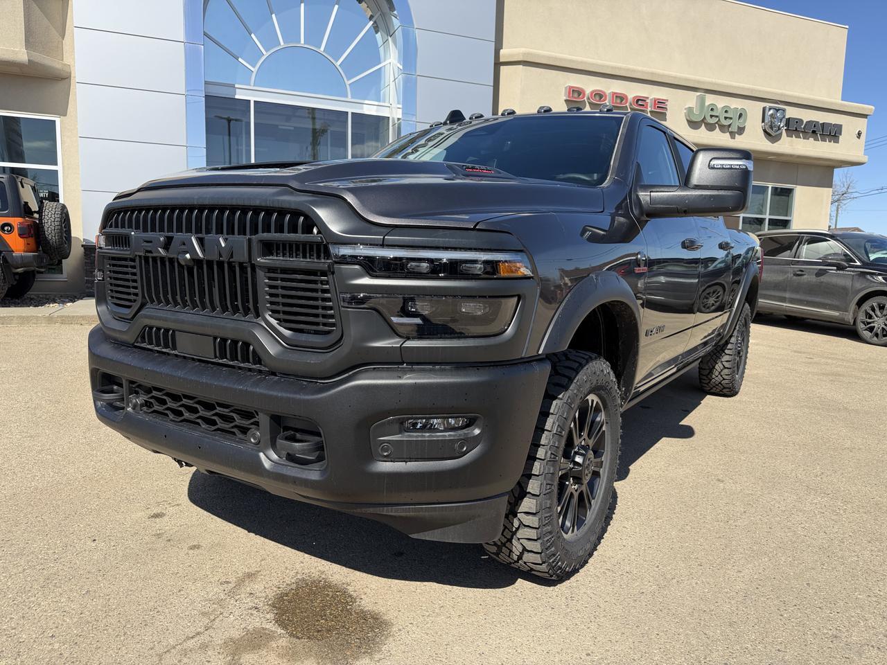 2026 Ram 2500 Rebel Crew Cab 4x4 | Cummins Diesel | Leather Heated Vented Seats | NAV | Power Sunroof | AT Tires Redwater AB