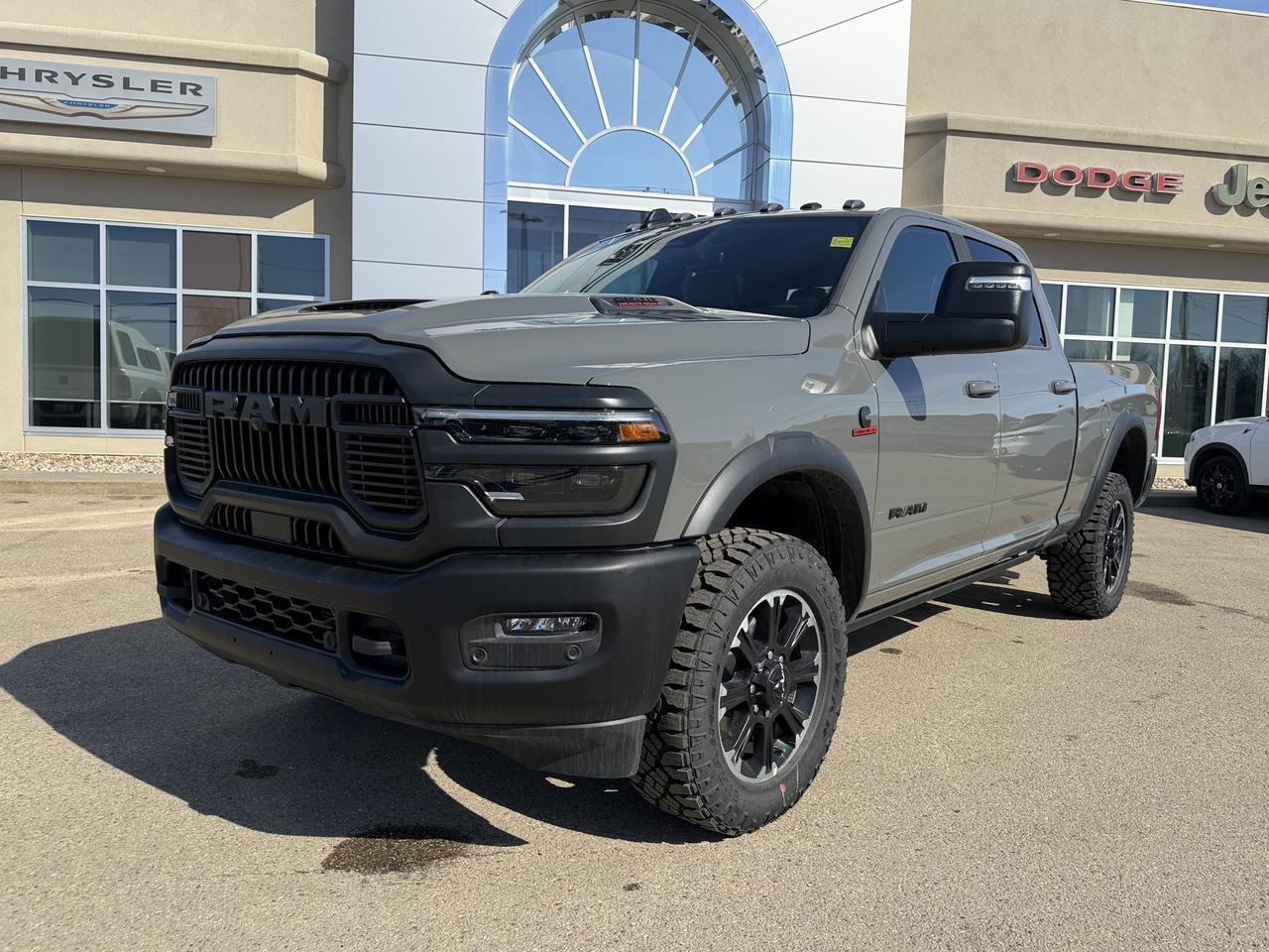 2026 Ram 2500 Rebel Crew Cab 4x4 | Cummins Diesel | Leather Heated Vented Seats | Power Sunroof | NAV | Sport Hood Redwater AB
