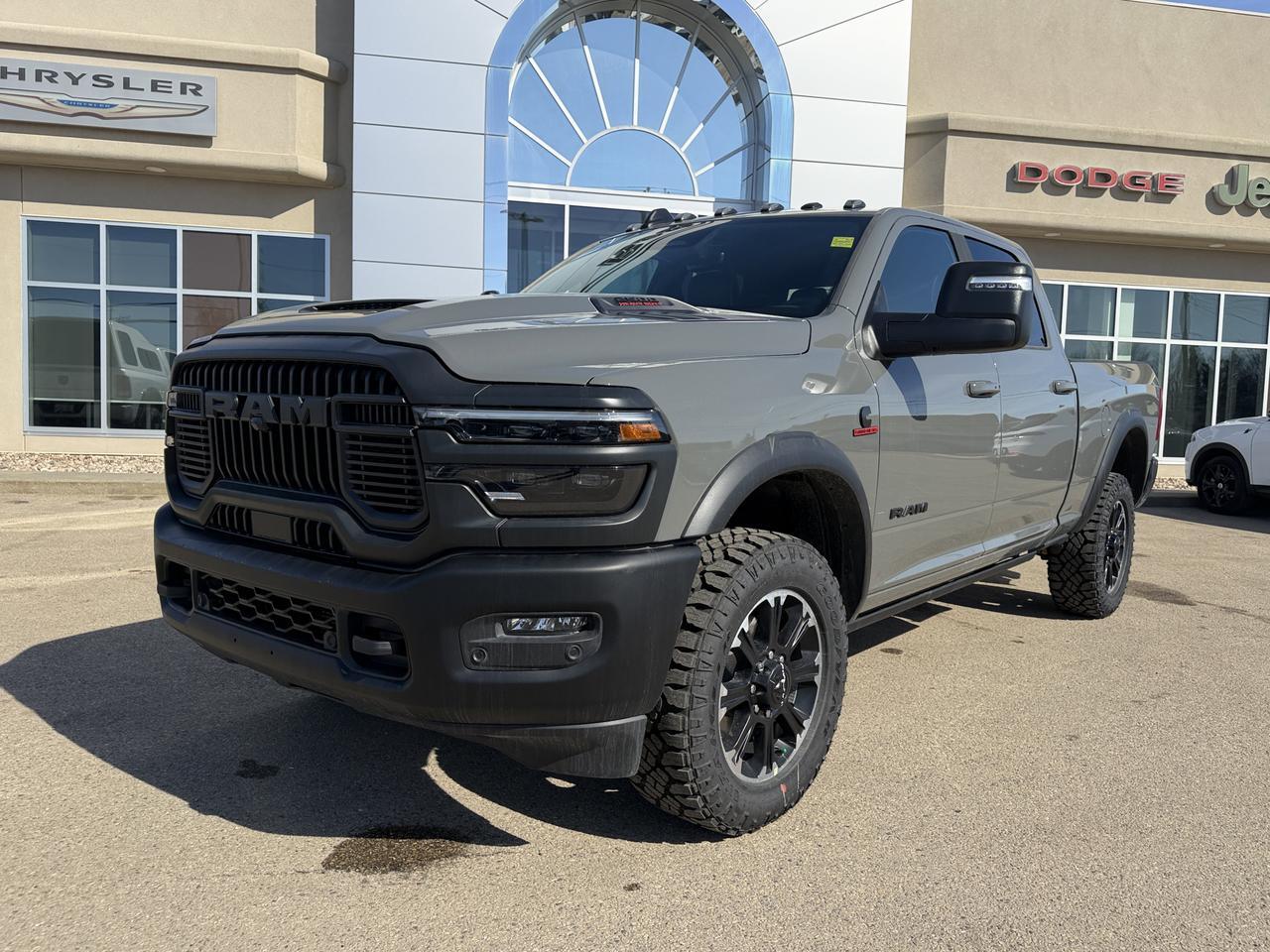 2026 Ram 2500 Rebel Crew Cab 4x4 | Cummins Diesel | Leather Heated Vented Seats | Power Sunroof | NAV | Sport Hood Redwater AB