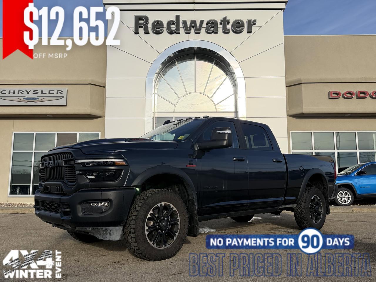 2026 Ram 2500 Rebel Crew Cab 4x4 | Forged Blue | Cummins | Leather | Sunroof | Heated Vented Seats