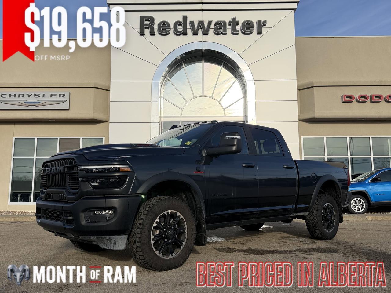 2026 Ram 2500 Rebel Crew Cab 4x4 | Forged Blue | Cummins | Leather | Sunroof | Heated Vented Seats