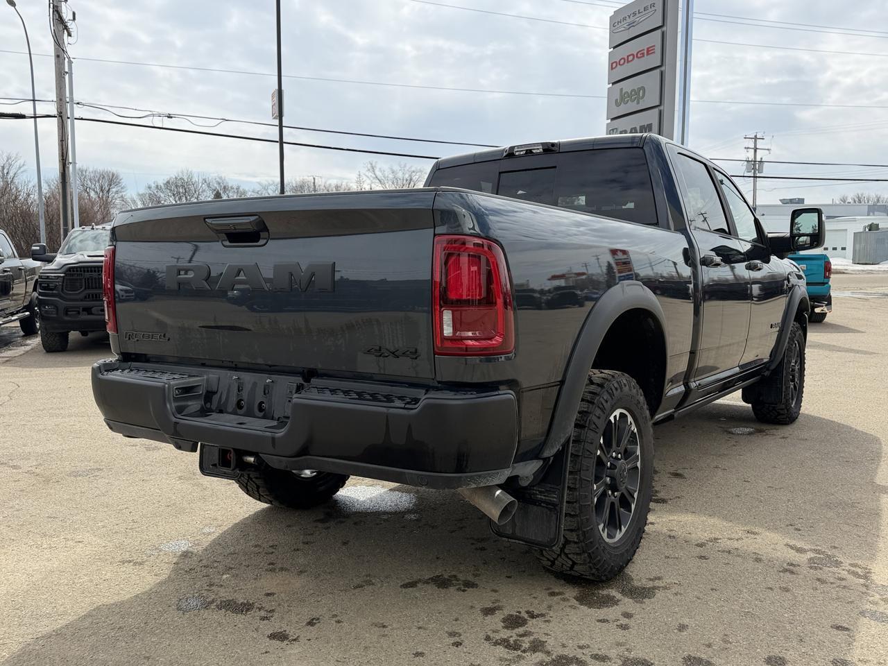 2026 Ram 2500 Rebel Crew Cab 4x4 | Forged Blue | Cummins | Leather | Sunroof | Heated Vented Seats Redwater AB