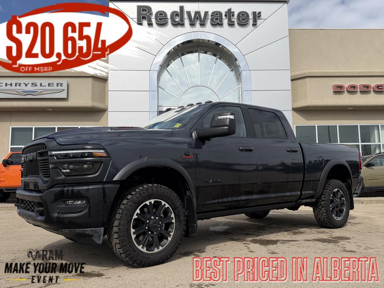 2026 Ram 2500 Rebel Crew Cab 4x4 | Forged Blue | Cummins | Leather | Sunroof | Heated Vented Seats