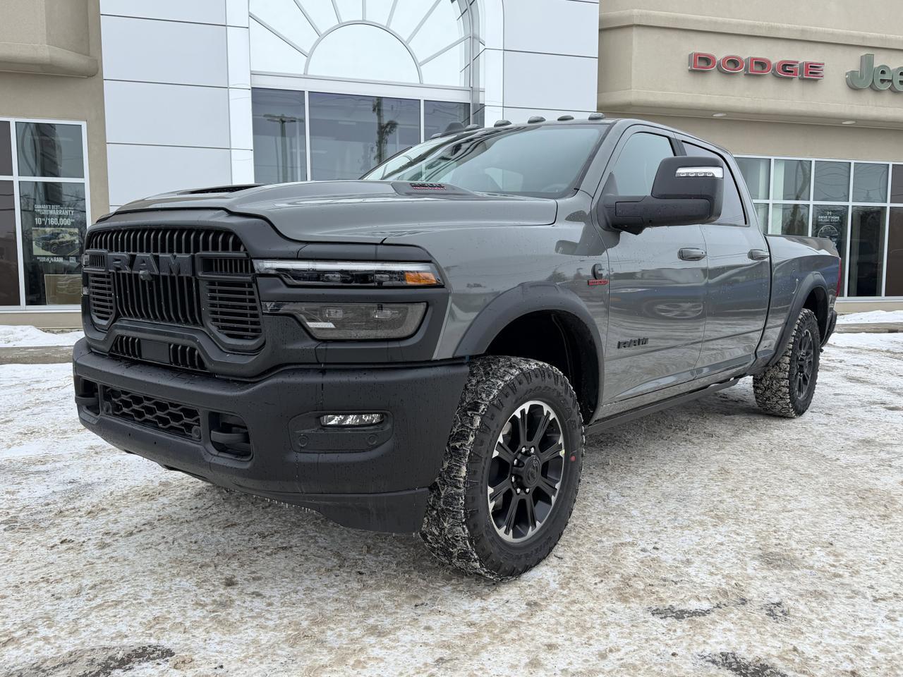 2026 Ram 2500 Rebel Crew Cab 4x4 | Towing Tech Safety Groups | Sport Hood | 12IN Display | Digital Rearview Mirror Redwater AB