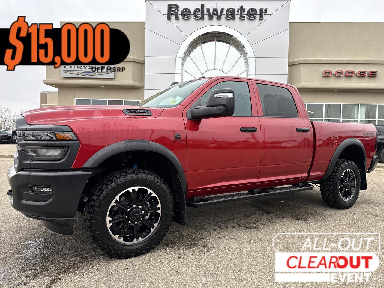 2026 Ram 2500 Warlock Crew Cab 4x4 | Cummins Diesel | Black Cloth | Front Bench | 5th Wheel Prep | 20IN Wheels