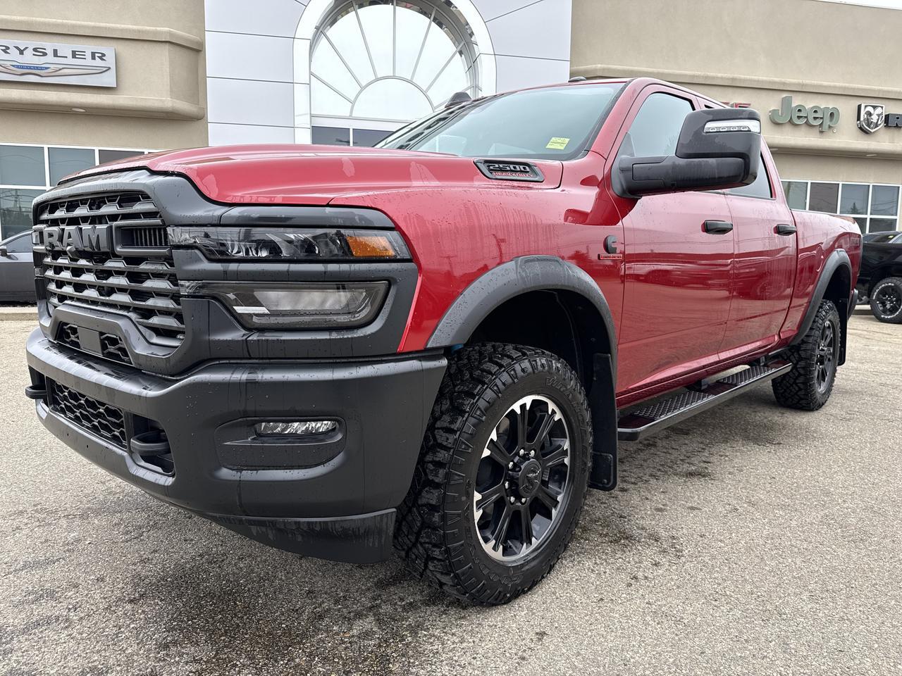 2026 Ram 2500 Warlock Crew Cab 4x4 | Cummins Diesel | Black Cloth | Front Bench | 5th Wheel Prep | 20IN Wheels Redwater AB