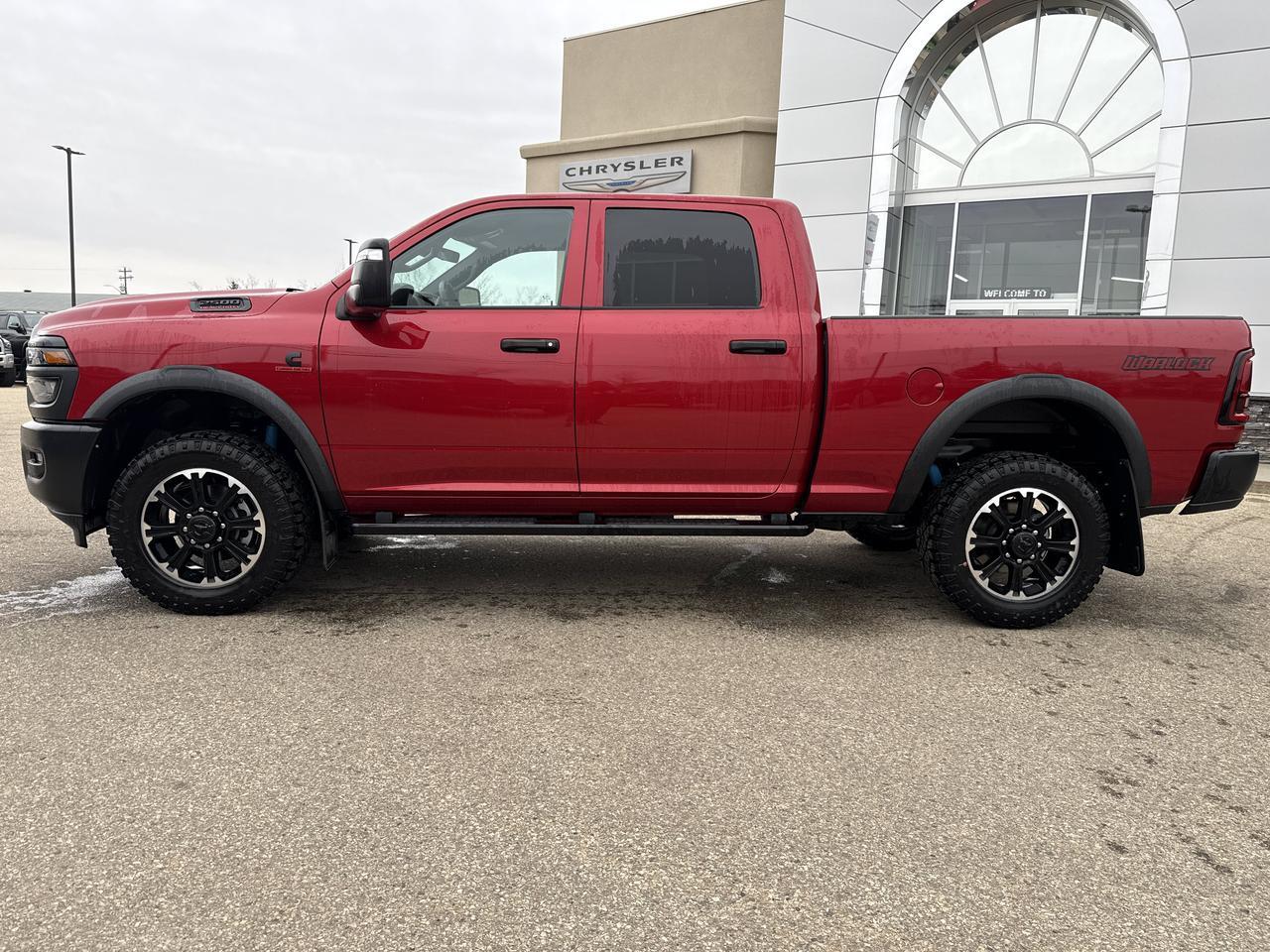 2026 Ram 2500 Warlock Crew Cab 4x4 | Cummins Diesel | Black Cloth | Front Bench | 5th Wheel Prep | 20IN Wheels Redwater AB